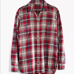 ⭐️OFFERS WELCOME!!⭐️ Madewell Flannel Oversized Ex-Boyfriend Shirt in Carl Plaid